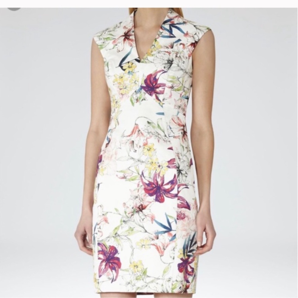 Reiss Floral Shift Onie Sugar Printed Dress
